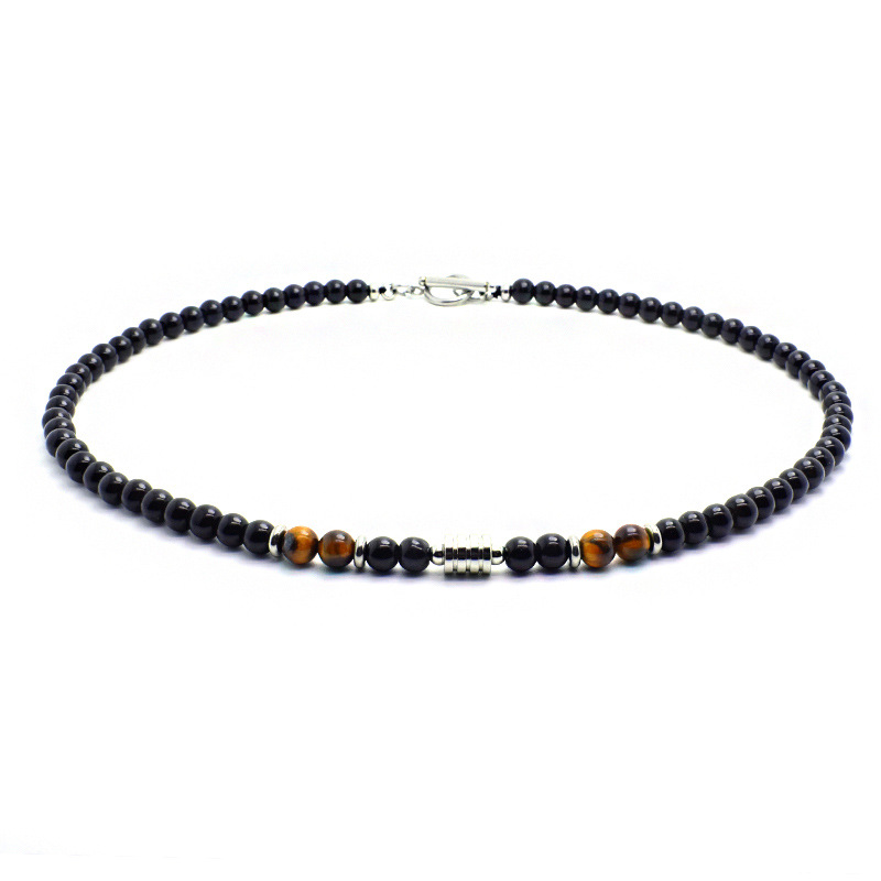Noter Mens Stone Necklace Hiph - Mens Dog Tag Necklace ulasan dan harga