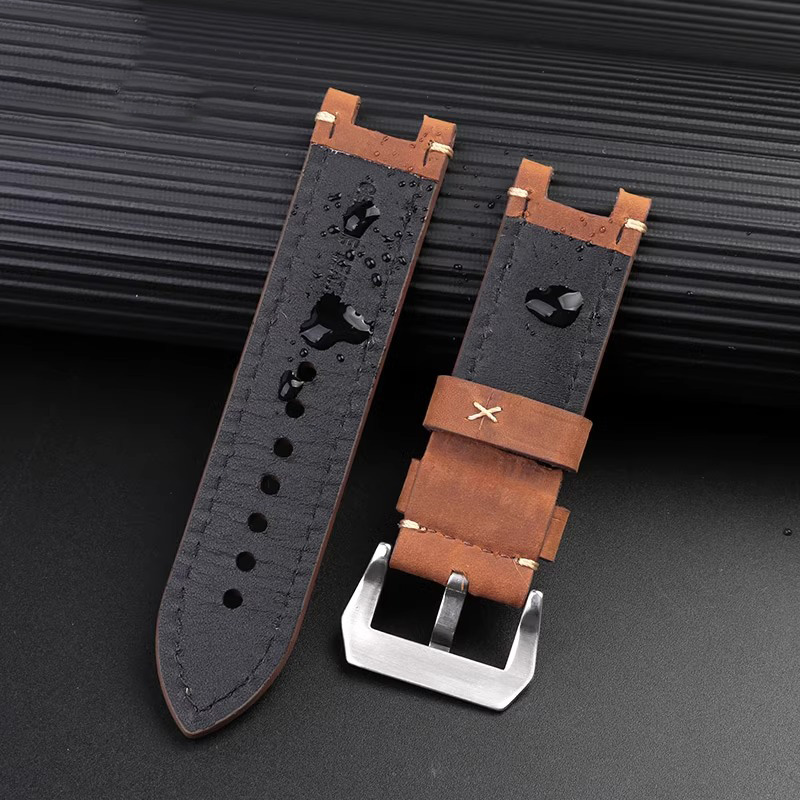 Vintage Cowhide Watchband For  - Jewelry Watches Vintage ulasan dan harga