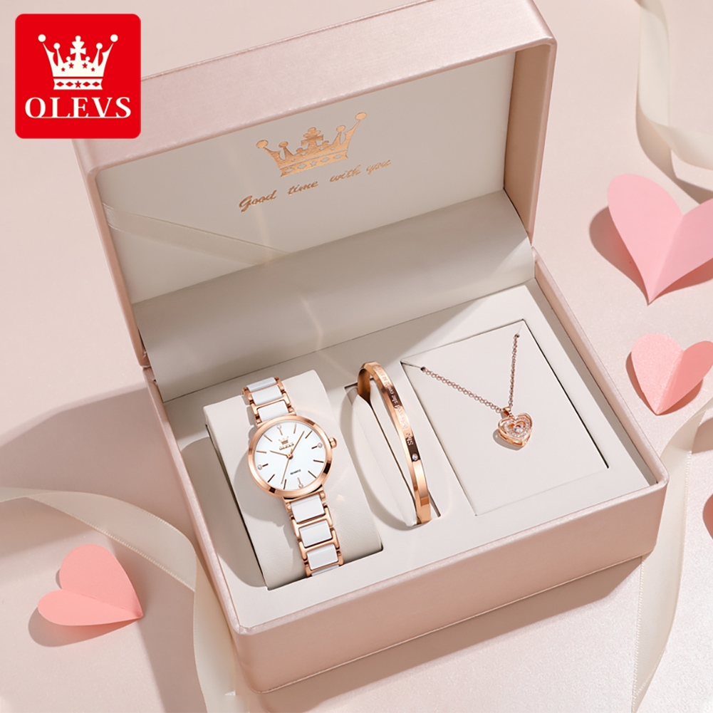 OLEVS Women Watch 5877 Luxury  - Jewelry With Watches ulasan dan harga