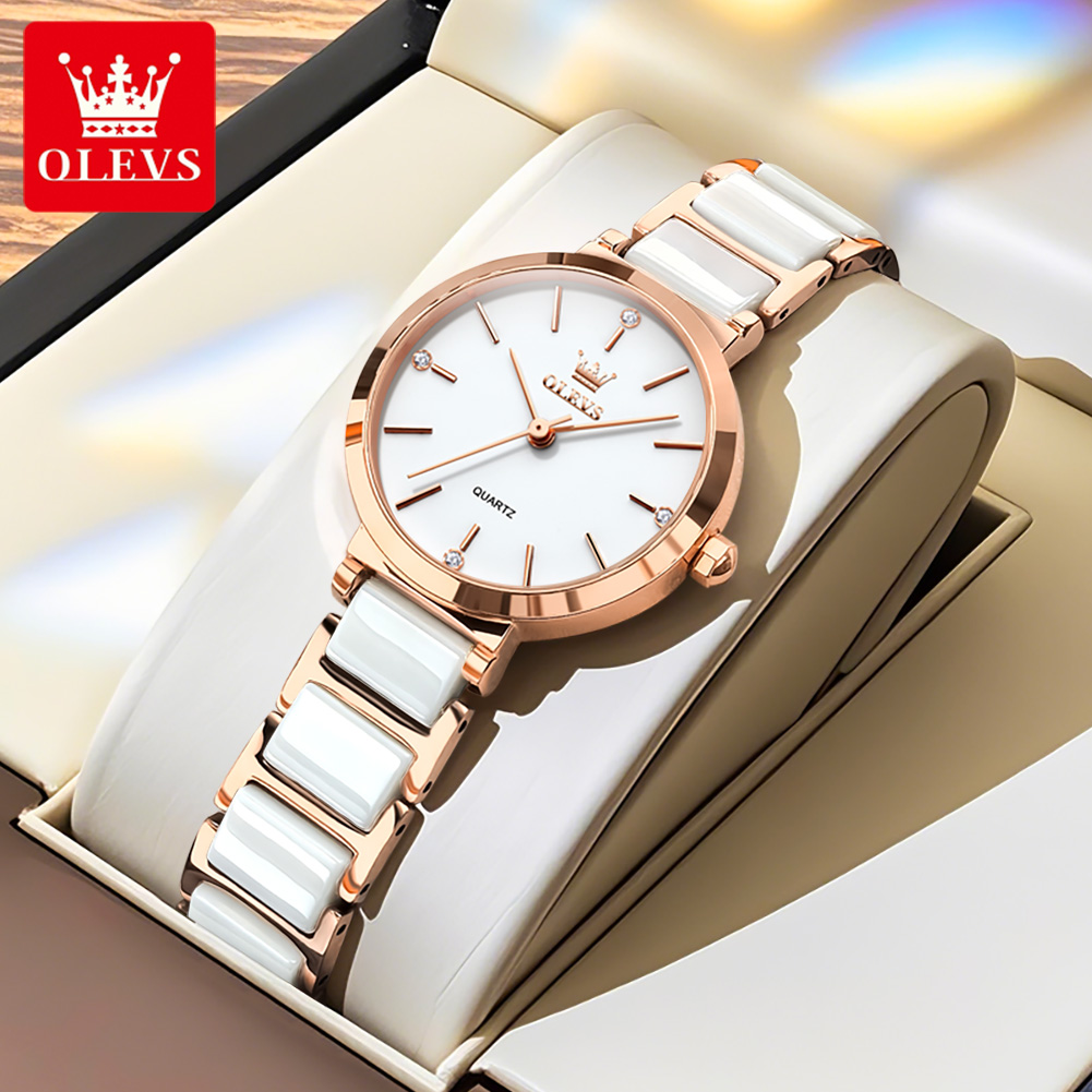 OLEVS Women Watch 5877 Luxury  - Jewelry With Watches ulasan dan harga