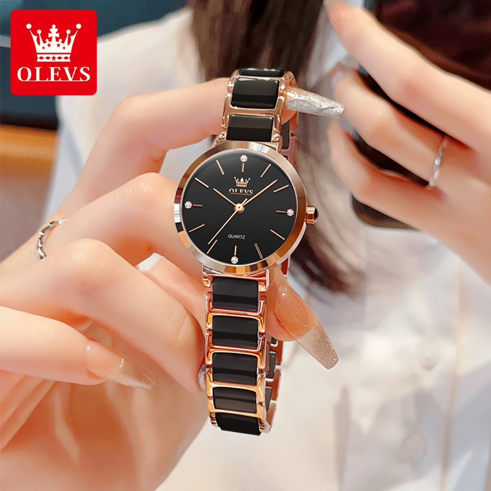 OLEVS Women Watch 5877 Luxury  - Jewelry With Watches ulasan dan harga