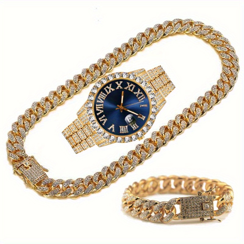 Fashion Silver Blue Watch Set  - Icebox Jewelry Watches ulasan dan harga