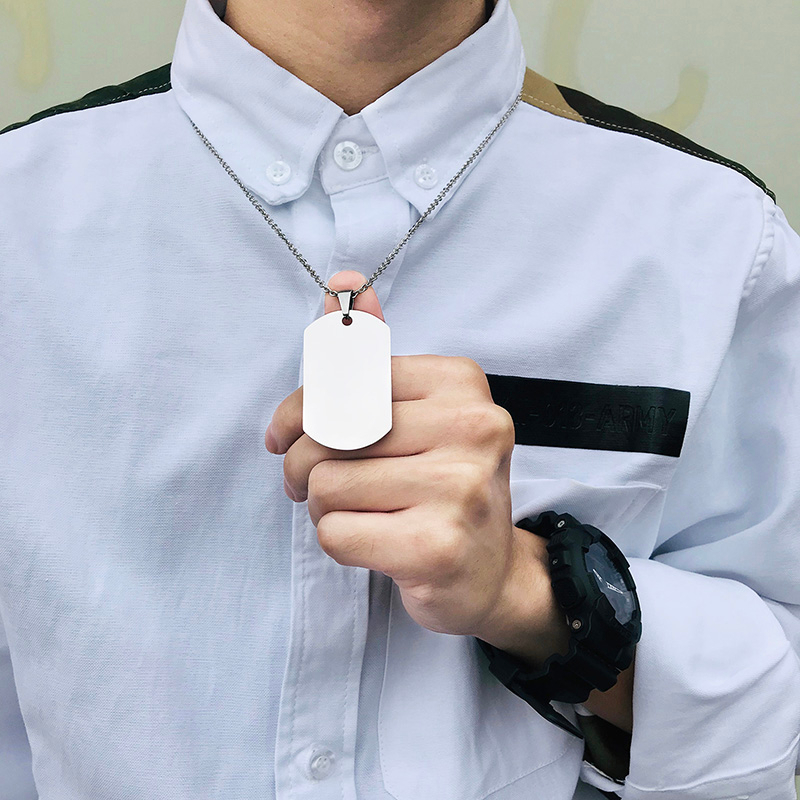 Vnox In the Darkest Hour When  - Mens Dog Tag Necklace ulasan dan harga