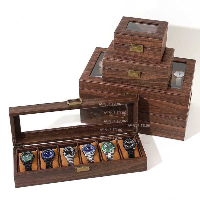 Vintage Wood Grain PU Leather  - Jewelry Watches Vintage ulasan dan harga