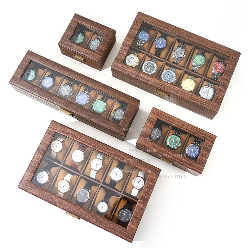 Vintage Wood Grain PU Leather  - Jewelry Watches Vintage ulasan dan harga
