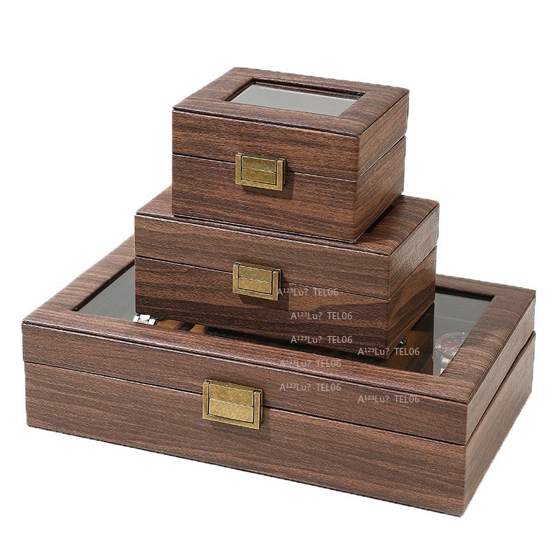 Vintage Wood Grain PU Leather  - Jewelry Watches Vintage ulasan dan harga
