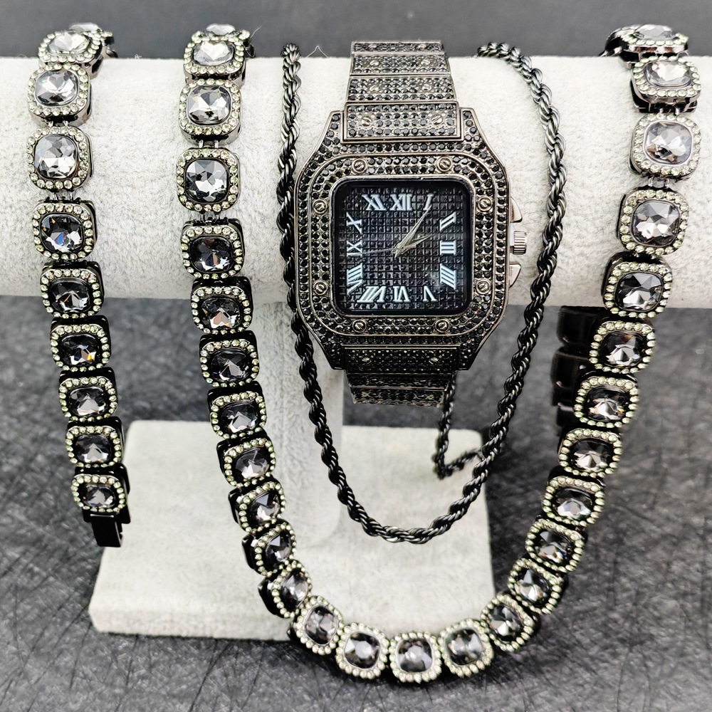Purco Black Watch Tennis Chain - Icebox Jewelry Watches ulasan dan harga