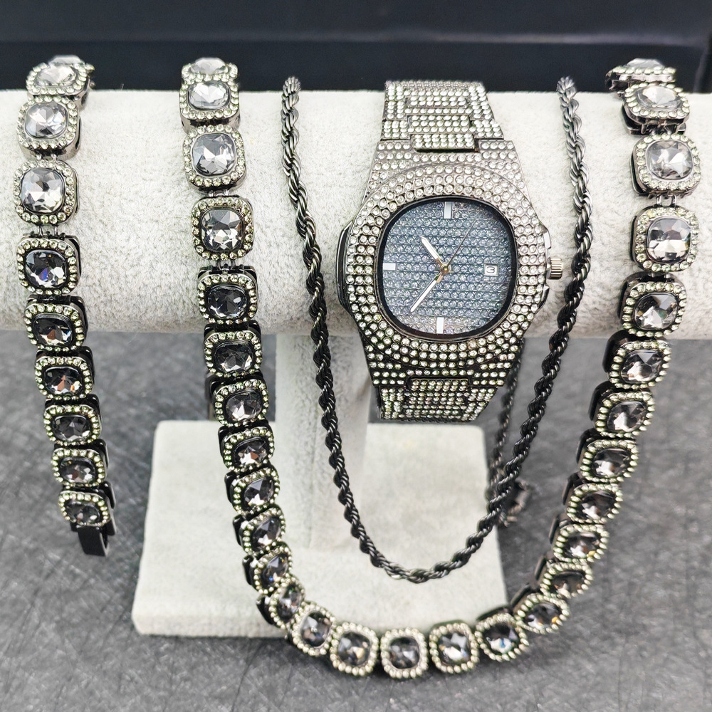 Purco Black Watch Tennis Chain - Icebox Jewelry Watches ulasan dan harga