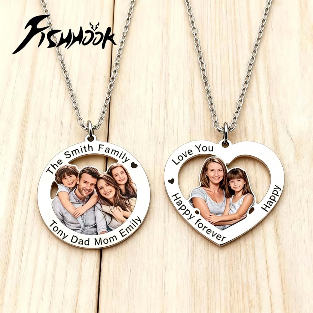 Print Photo Necklace Personali - Mens Dog Tag Necklace ulasan dan harga