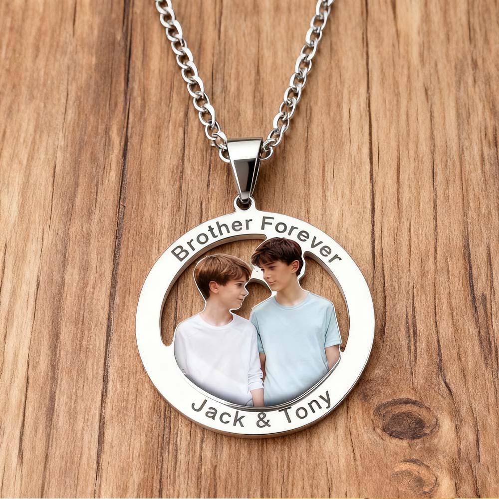 Print Photo Necklace Personali - Mens Dog Tag Necklace ulasan dan harga